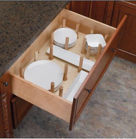 Rev-A-Shelf - 39" Maple Cut-To-Size Insert Peg System for Drawers