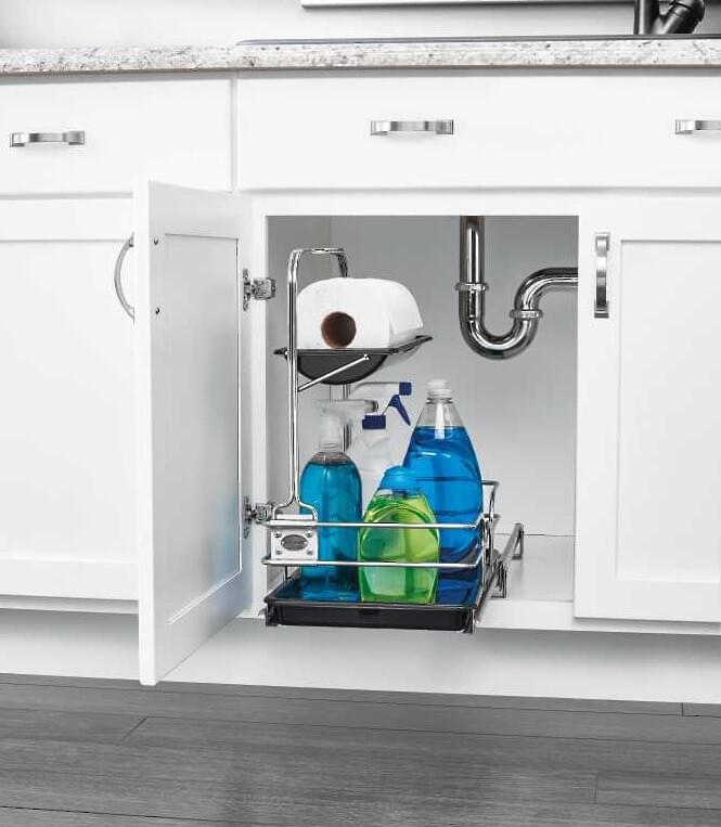 Rev A Shelf - 11-1/4" Undersink Pullout Removable Cleaning Caddy