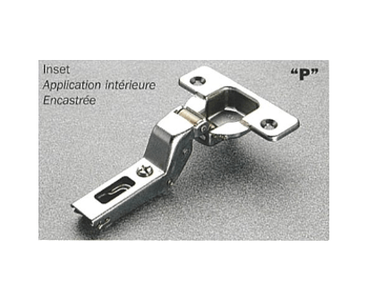 110° Knock-in Inset Push-To-Open Hinge