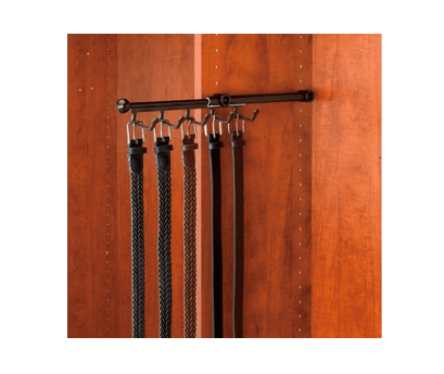 Rev-A-Shelf - 12" Oil-Rubbed Bronze Belt/Scarf/Tie Organizer Designer Series Pullout