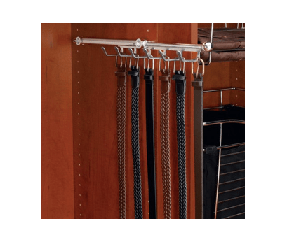 12" Satin Nickel Belt/Scarf/Tie Organizer Designer Series Pullout