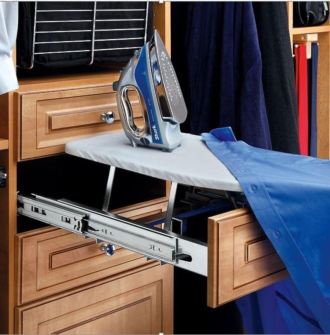 Rev-A-Shelf - 14-1/4" to 21" Drawer Accessories Fold Out Ironing Board (15-7/8" Deep)
