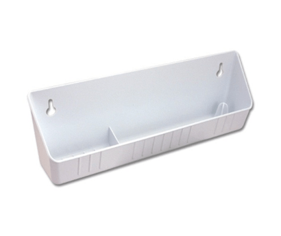 14" White Polymer Accessory Tip-Out Tray