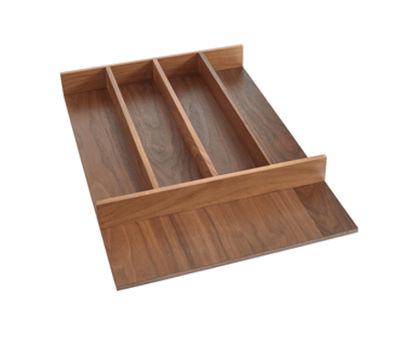 15-1/8" Walnut Cut-To-Size Insert Wood Utility Organizer for Drawers