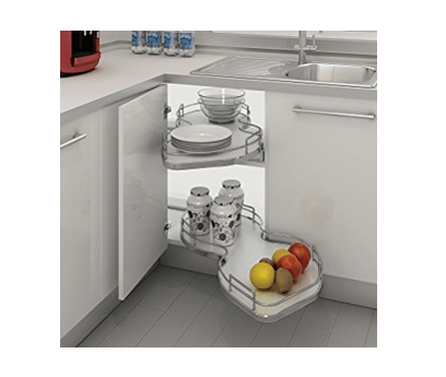 15" Gray Pullout Two-Tier Right Handed