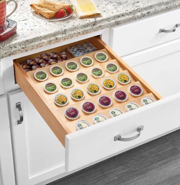 16" Cut-To-Size Insert K-Cup Organizer for Drawers