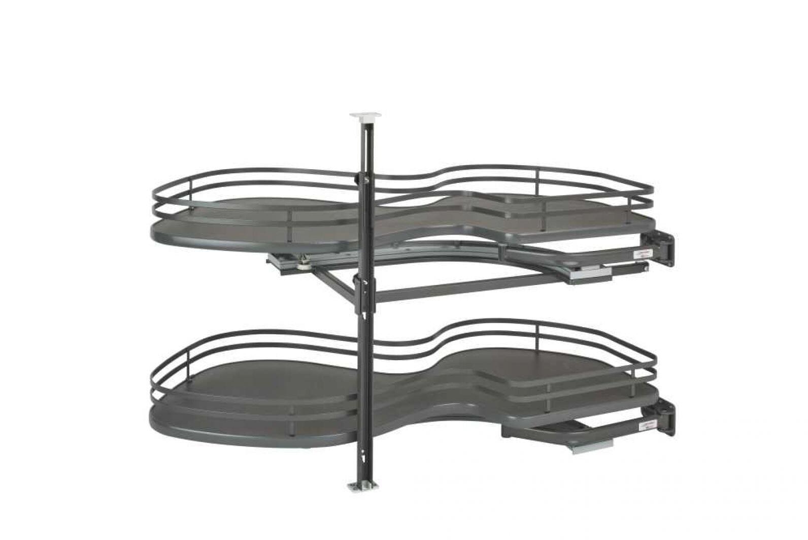Rev-A-Shelf - 18" Orion Gray Pullout Two-Tier Right Handed