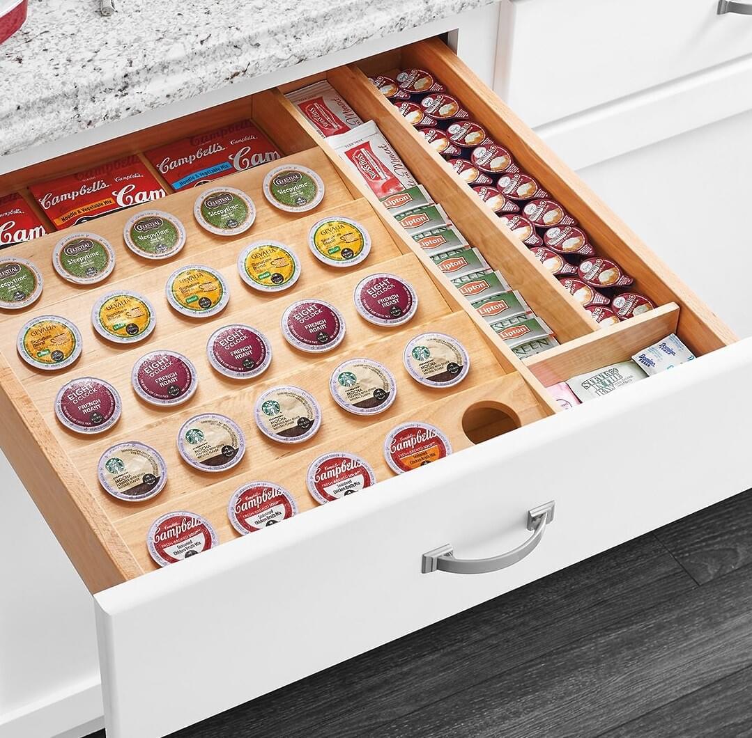 Rev-A-Shelf - 22" Cut-To-Size Insert K-Cup Organizer for Drawers