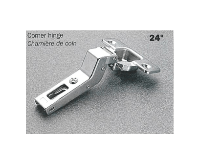 24° Angle Screw-on Self-Close Clip-on Hinge