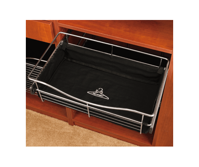 Rev-A-Shelf - 24"W x 12"D x 18"H - Black Cloth Liner Insert for Closet Pullout