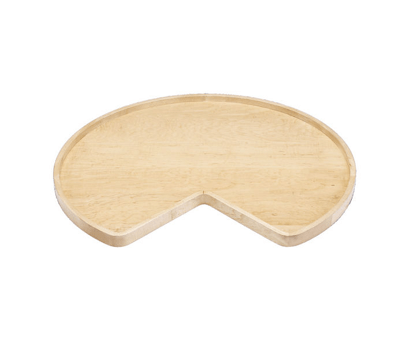 28" Maple Kidney Shape Wood Classic Single Shelf (w/Bearing and Stop)