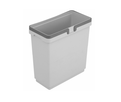 32qt Silver Polystyrene Waste Bin With Handle