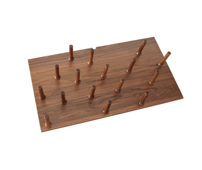 39" Walnut Cut-To-Size Insert Peg System for Drawers