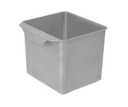 Salice - 5.3qt Silver Polystyrene Bin With Small Handle