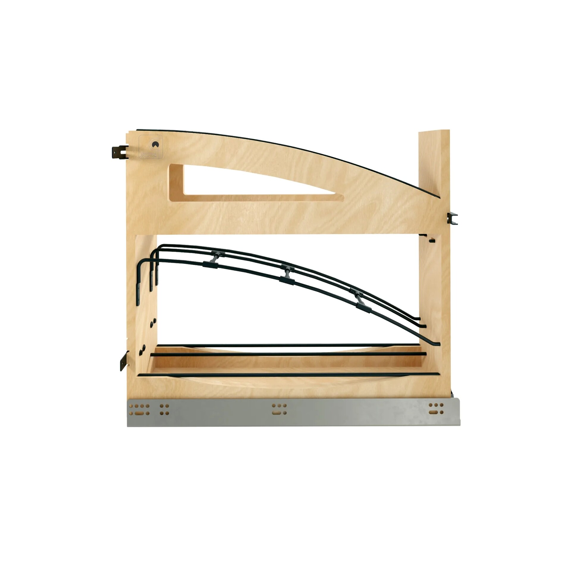 5" Craftsman Collection Base Cabinet Pullout with Tray Divider / Foil Wrap Holder with Blumotion Soft-Close