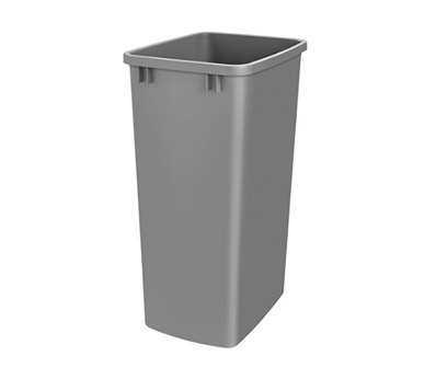 Rev-A-Shelf - 50qt - Metallic Silver Polymer Waste Containers