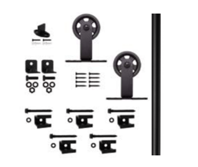 72" (6') Black Flat Rail 3" Top Mount Carriers Kit