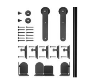 72" (6') Black Round Rail Face Mount Macau Series Kit