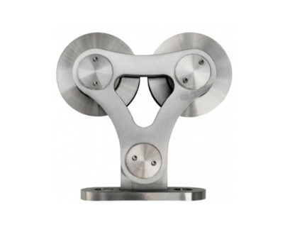 78-3/4" (6.5') Stainless Steel Round Rail Top Mount Dual Style Carrier Kit