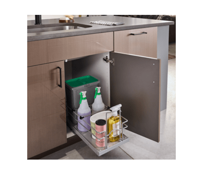 Rev-A-Shelf - 9" Single Cleaning Pullout Waste Containers