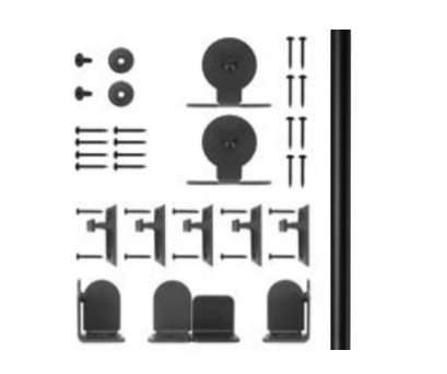 96" (8') Black Round Rail Top Mount Monte Carlo Series Kit