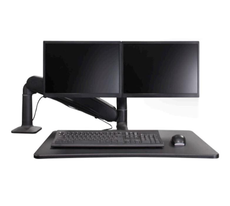 Altissimo-Prime Sit-Stand Workstation Dual Monitor