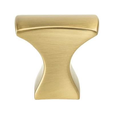 Aspire - Square Knob 1-1/4in x 3/4in Brushed Gold