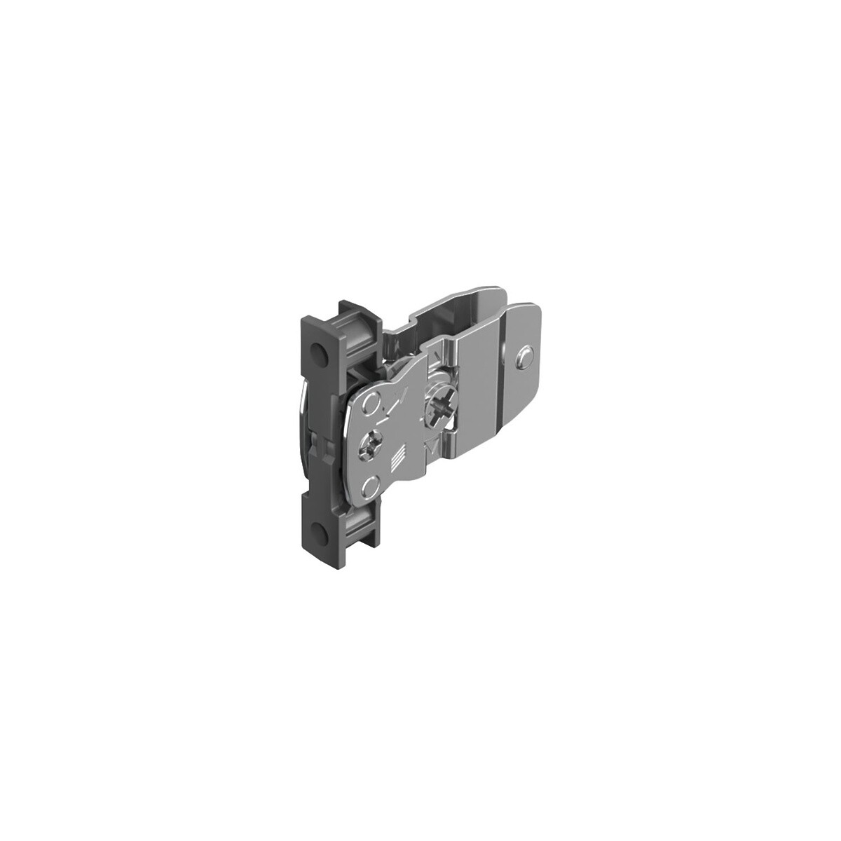 AvanTech YOU Drawer front connector for side profile, height 101 mm, screwing on