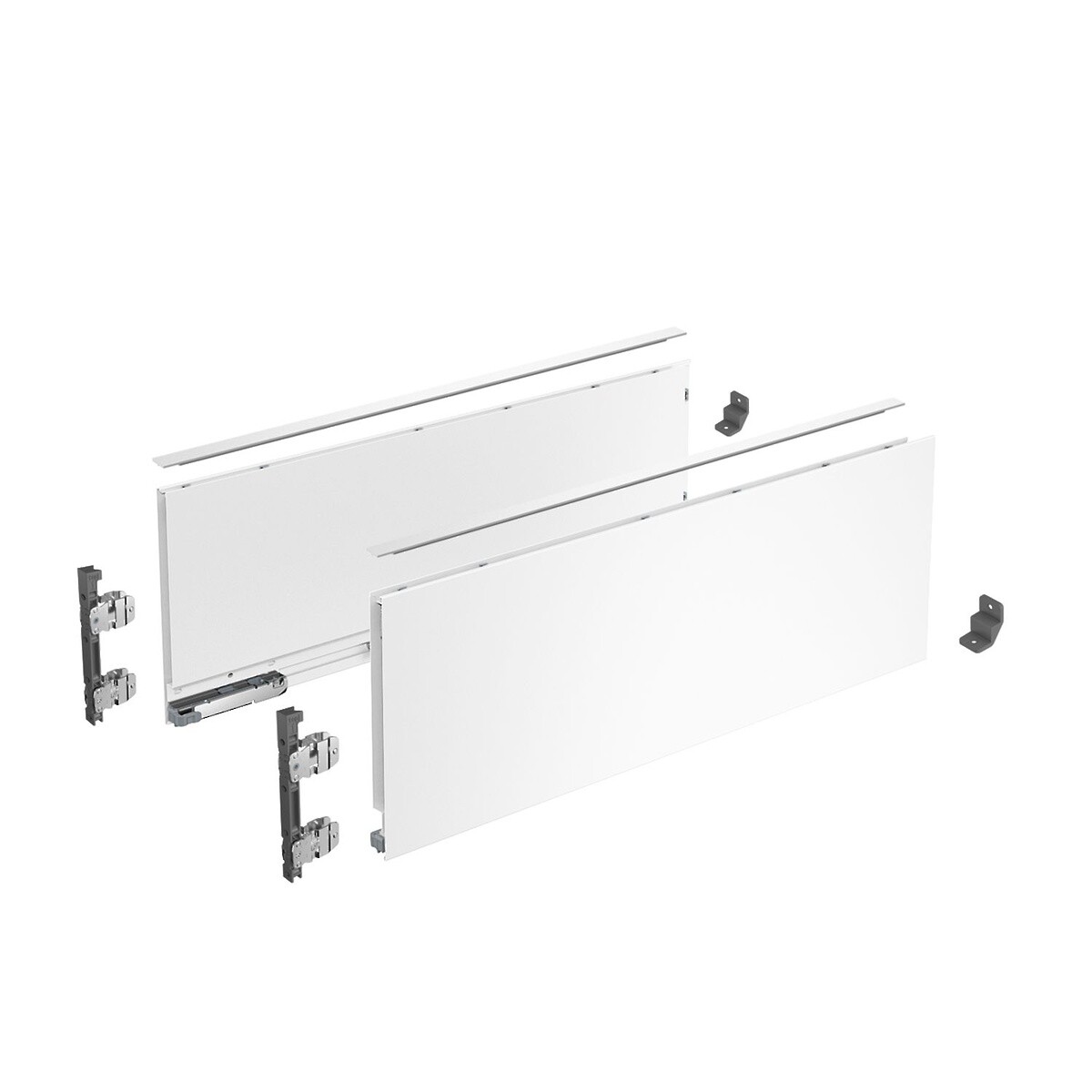 AvanTech YOU Drawer side profile set, height 187 mm x NL 270 mm, White, Left and Right