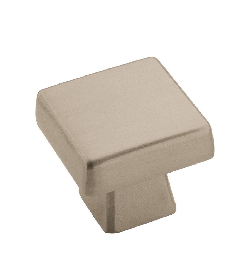 Blackrock Square Knob - Satin Nickel