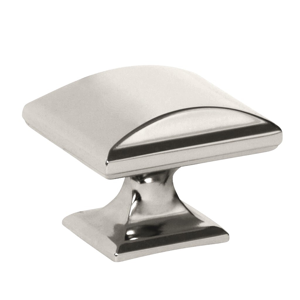 Candler 1-1/2" SQ Knob Polished Nickel