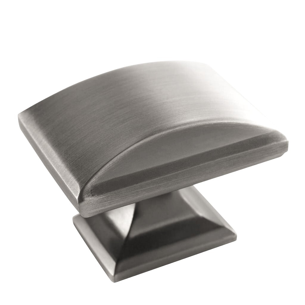 Candler Large Knob 1-1/2" SQ Knob - Satin Nickel