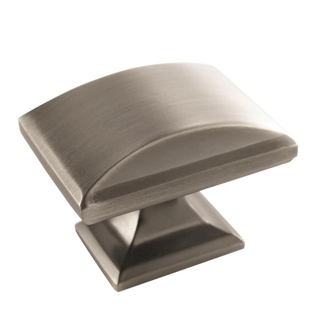 Candler Large Knob 1-1/2" SQ Knob - Satin Nickel