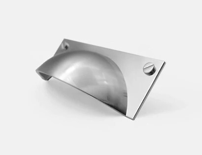 Claremont Cup Pull - Polished Chrome