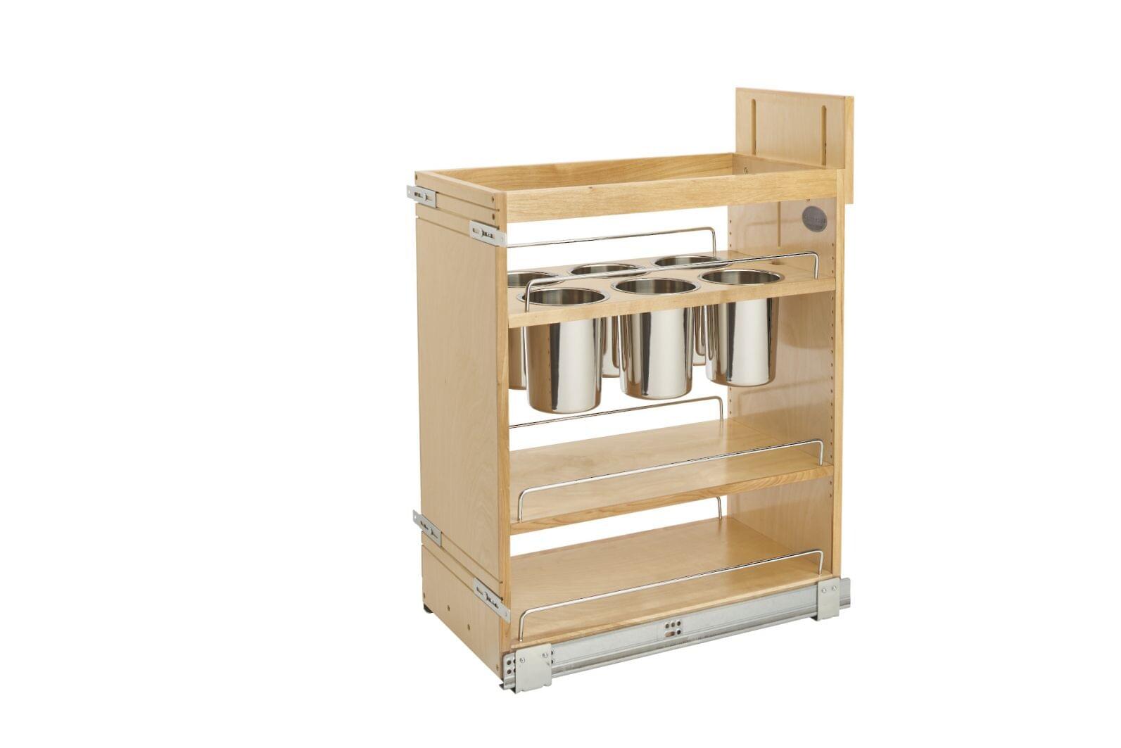 (COMING SOON) 11" Base Cabinet Pullout w/Utensil Bins