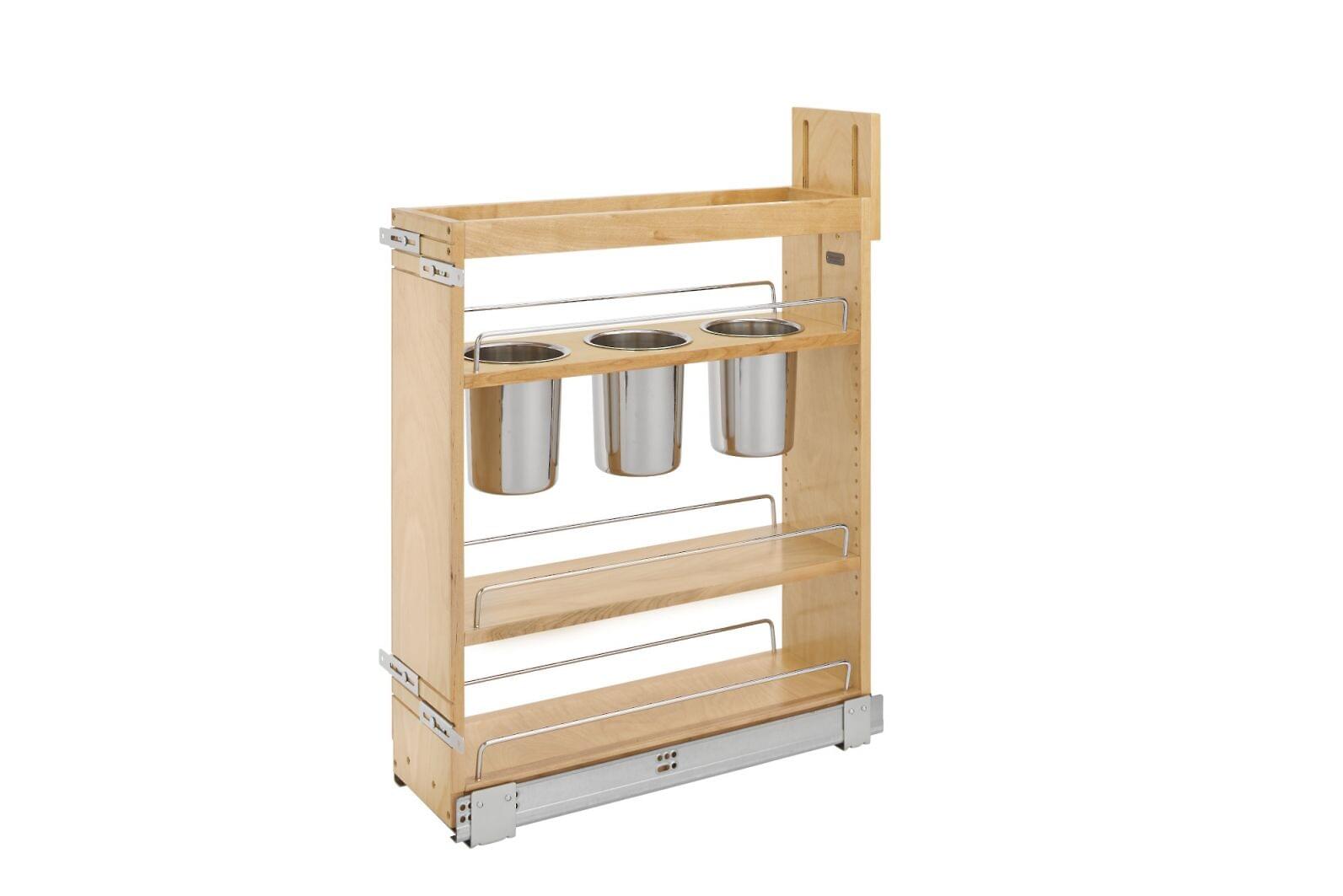 (COMING SOON) 6 1/2" Base Cabinet Pullout w/Utensil Bins