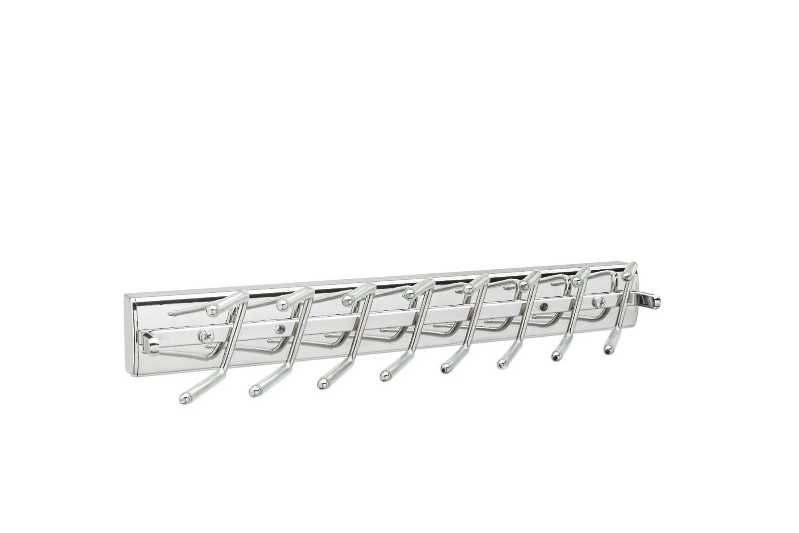 Deluxe Pop-out Tie Rack - Chrome