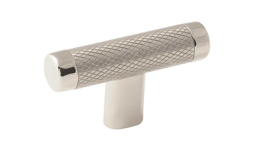 Esquire 2 5/8"(67mm) LGTH Knob - Polished Nickel/Stainless Steel