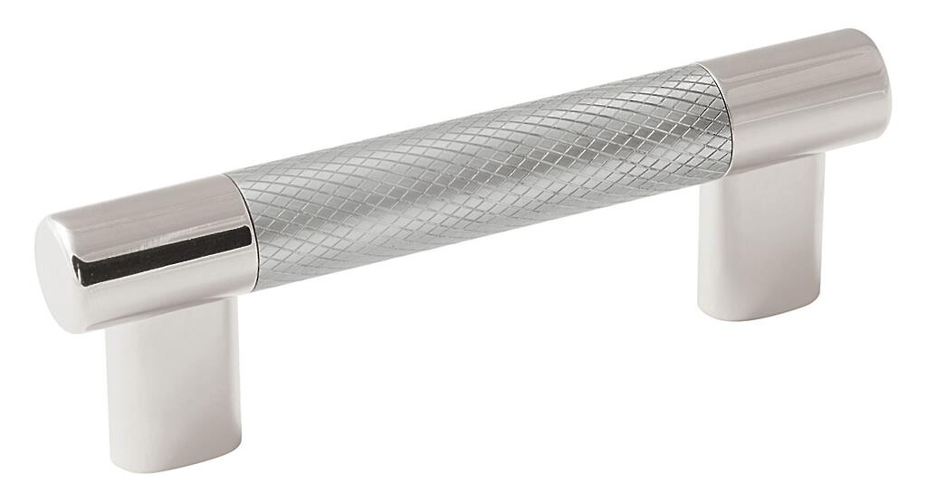 Esquire 3 3/4" (96mm) CTC Pull - Polished Nickel/Stainless Steel
