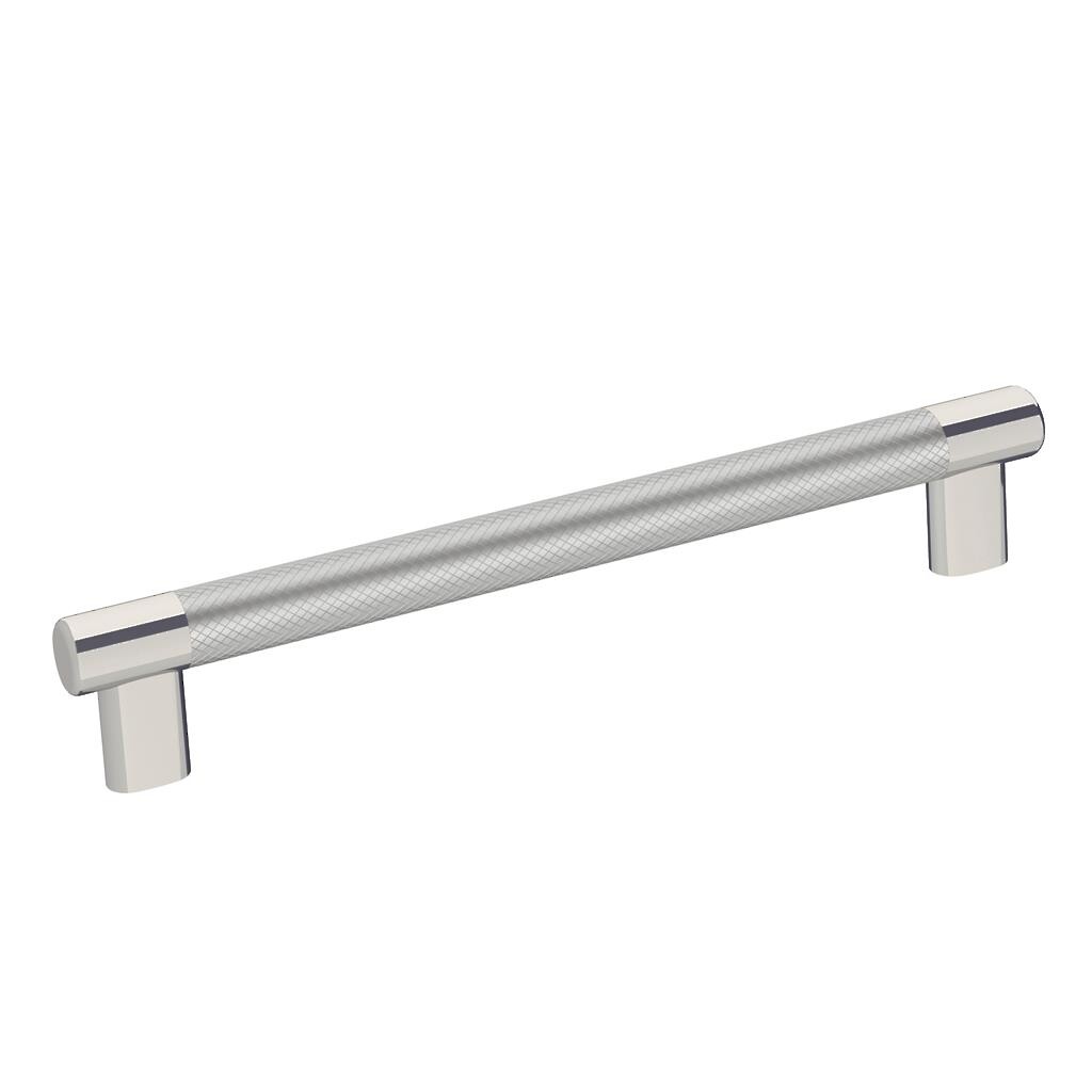 Esquire 8" Pull - Polished Nickel / Stainless Steel