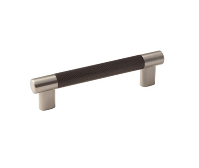 Esquire - Pull 128mm CC Satin Nickel/Oil-Rubbed Bronze Bar Pull