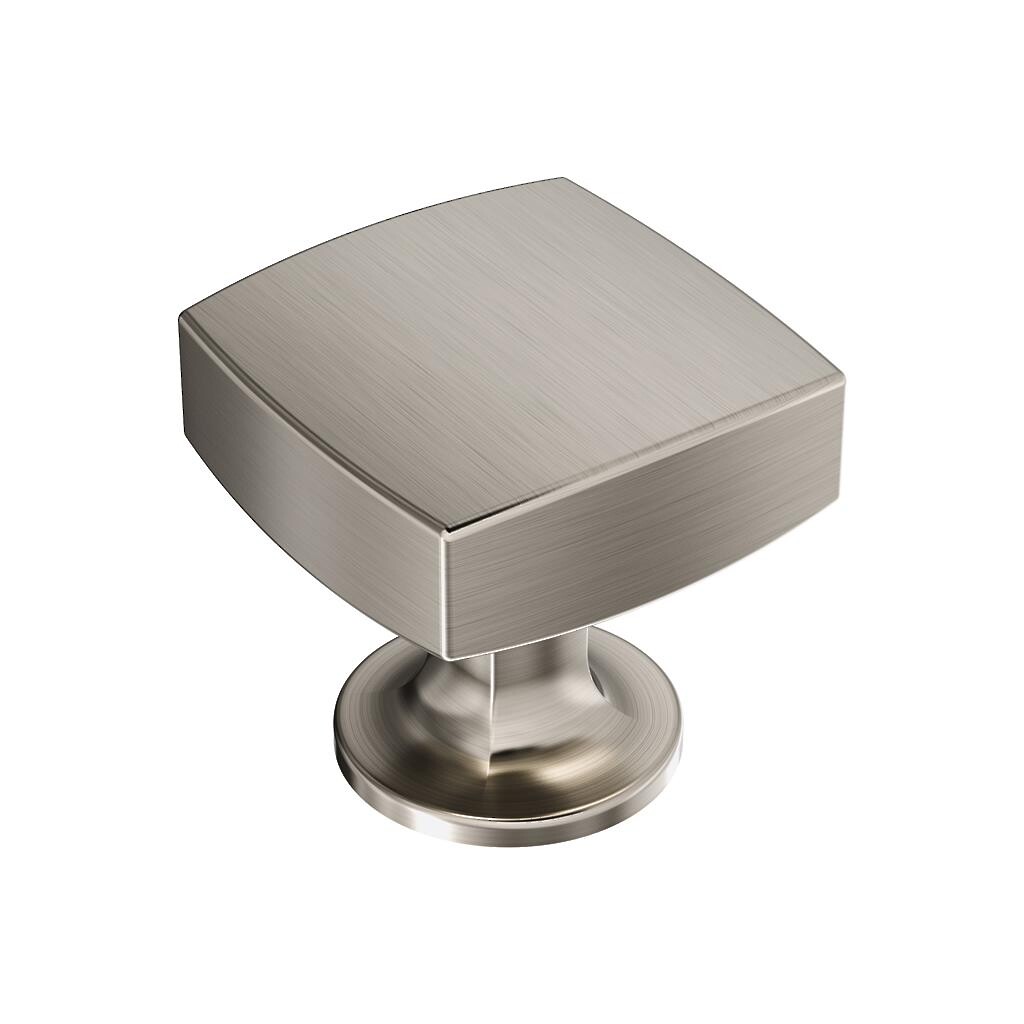 Everett Square Knob Satin Nickel