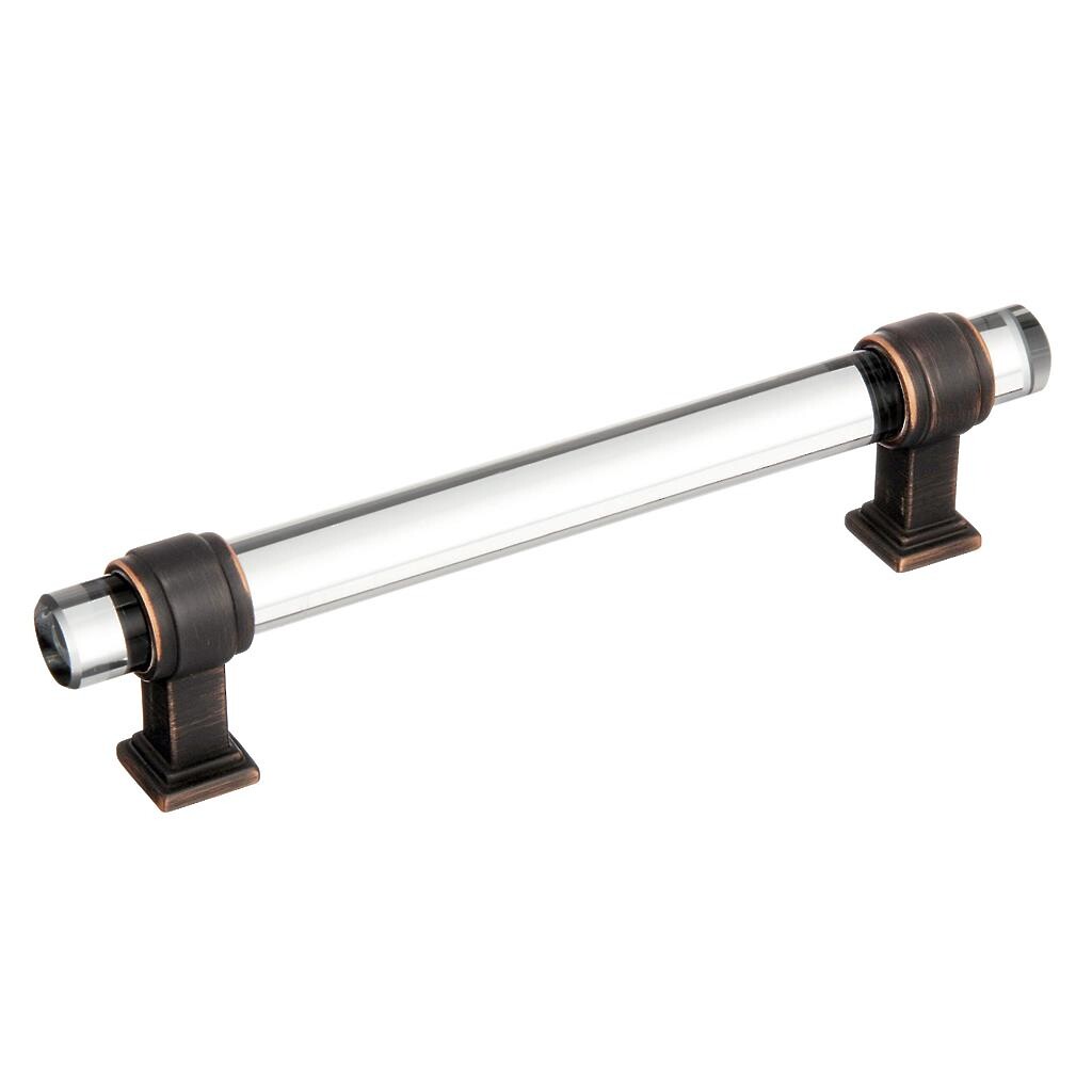 Glacio 128mm CC Pull Clear/Oil-Rubbed Bronze