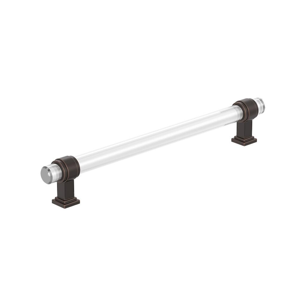 Glacio Pull 8 inch CC Clear/Oil-Rubbed Bronze