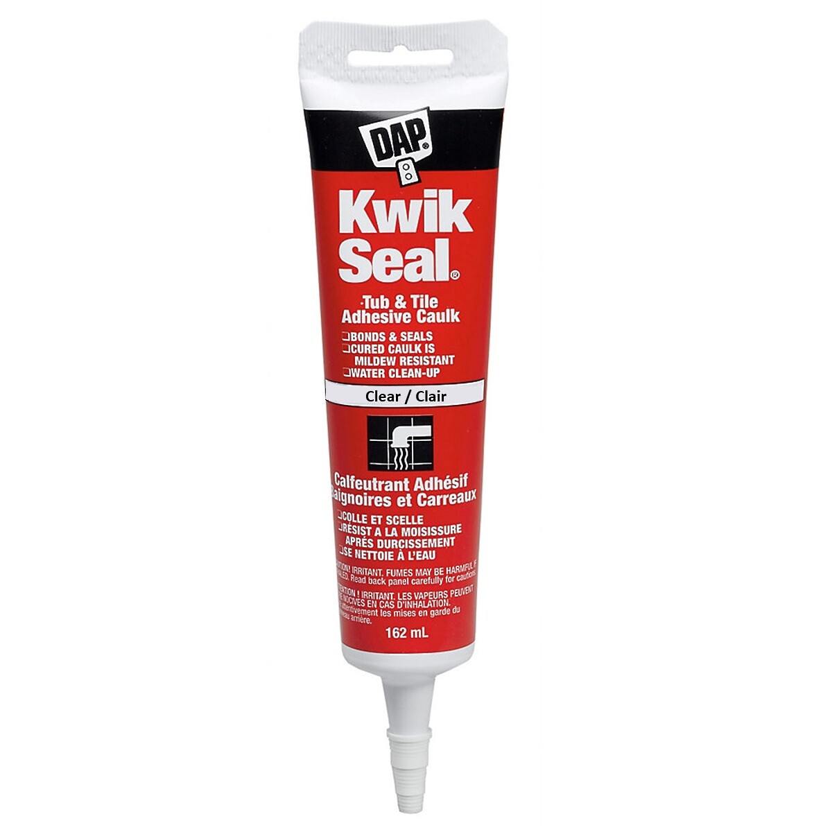 Kwik Seal Kitchen & Bath Adhesive Caulk 162ml Clear
