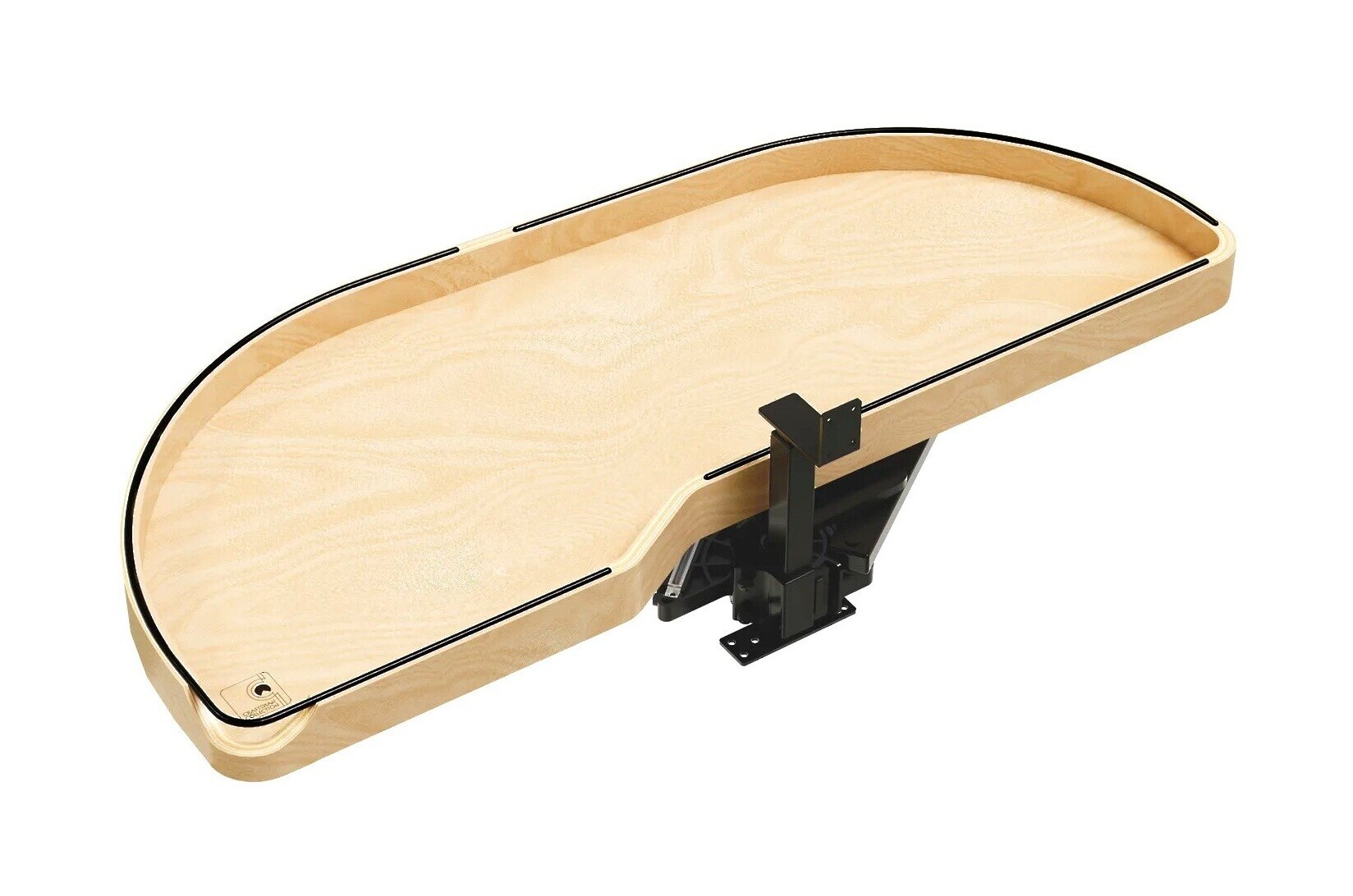 Maple Single-Tier Craftsman Collection Girasolo w/ Soft-Close and Black Accents for 15" Left Opening/Blind Right Corner Cabinet