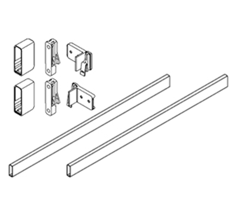 350mm - 14" Nova Pro Rectangular Railing Kit