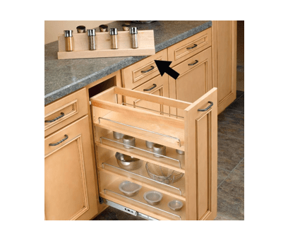Rev-A-Shelf - Optional 8" Spice Rack Insert Sink & Base Accessories