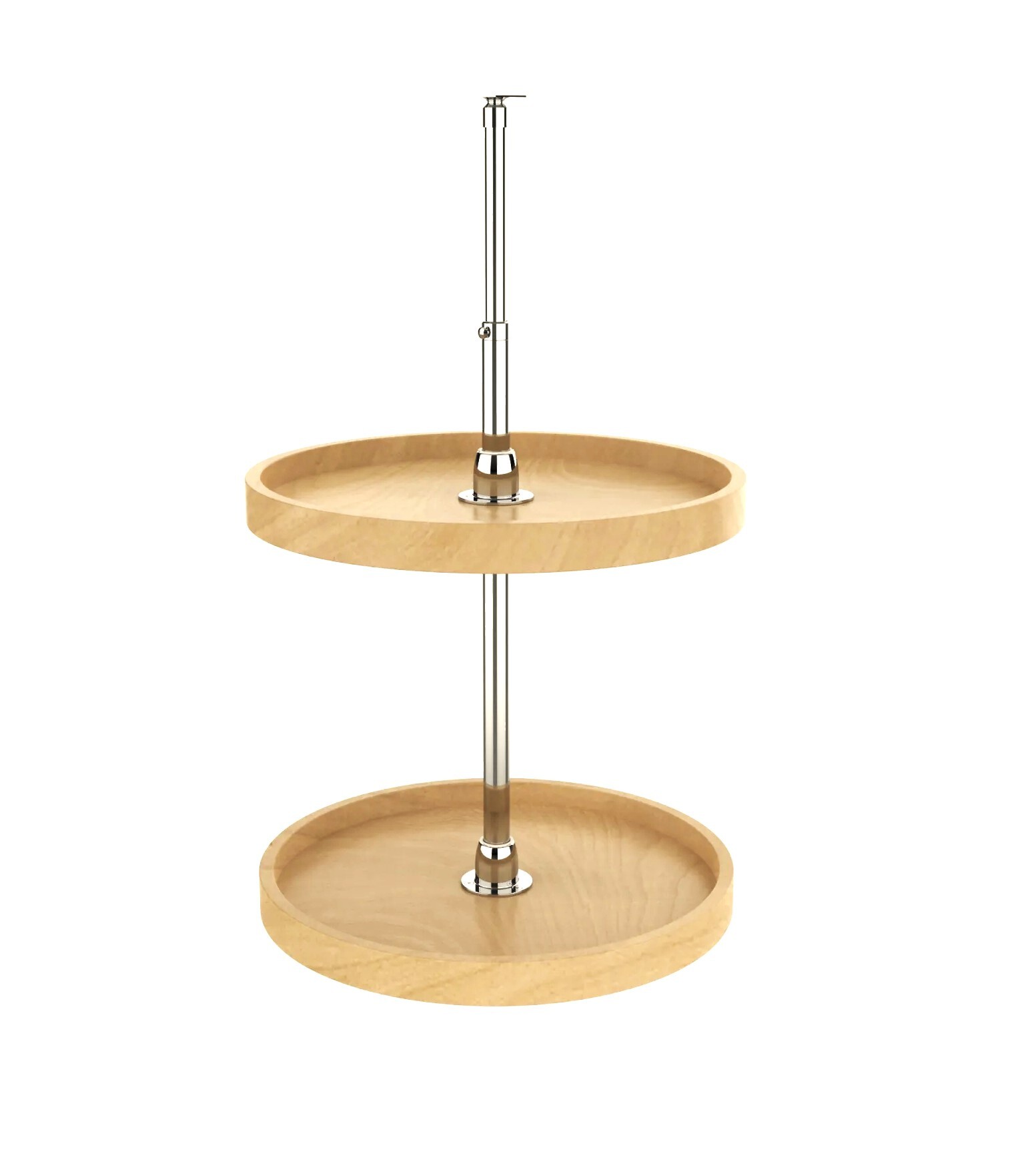 Rev-A-Shelf - 18" Maple Full Circle Wood Classic 2 Shelf (w/Hardware)