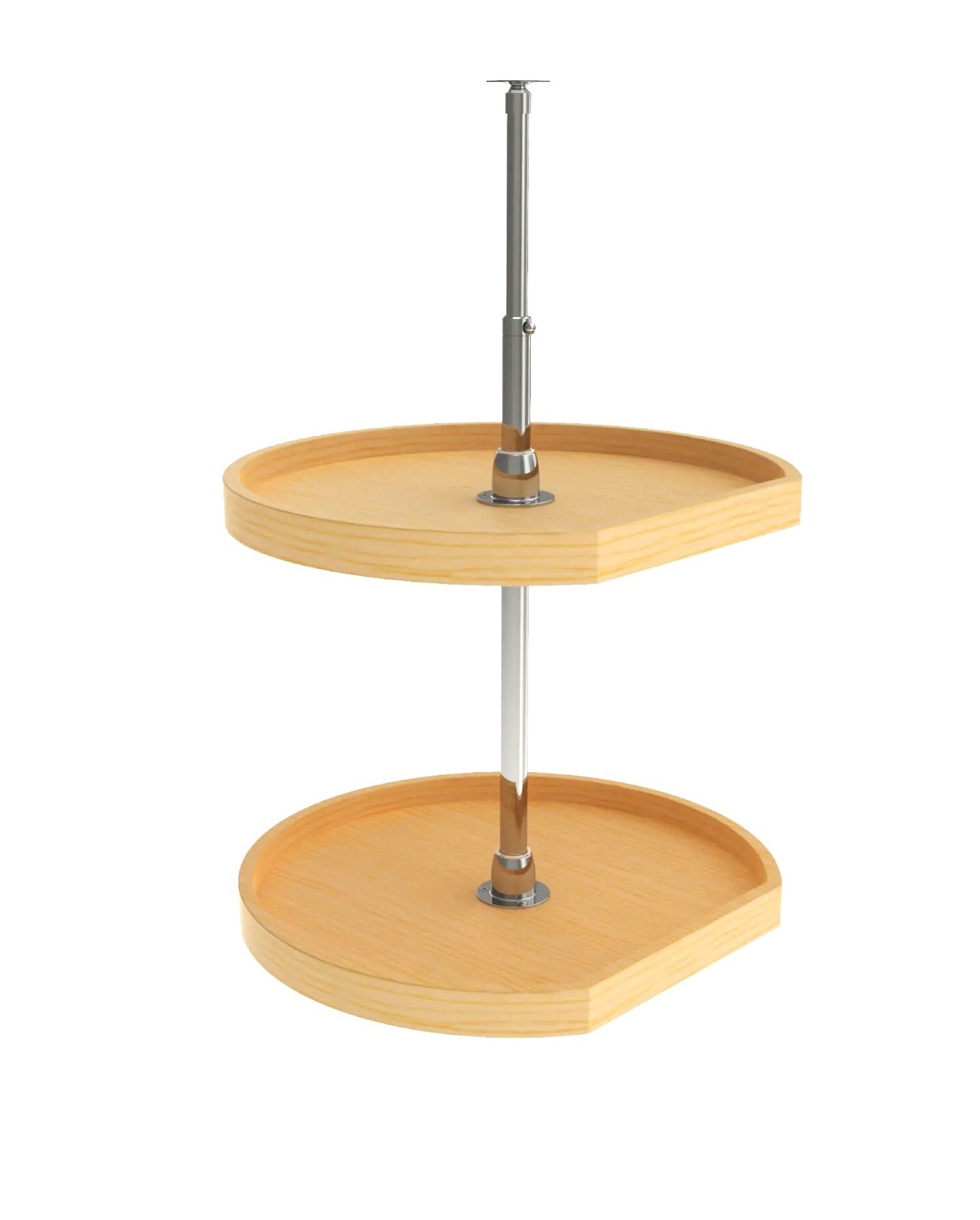 Rev-A-Shelf - 22" Maple D-Shape Wood Classic 2 Shelf (w/Hardware)